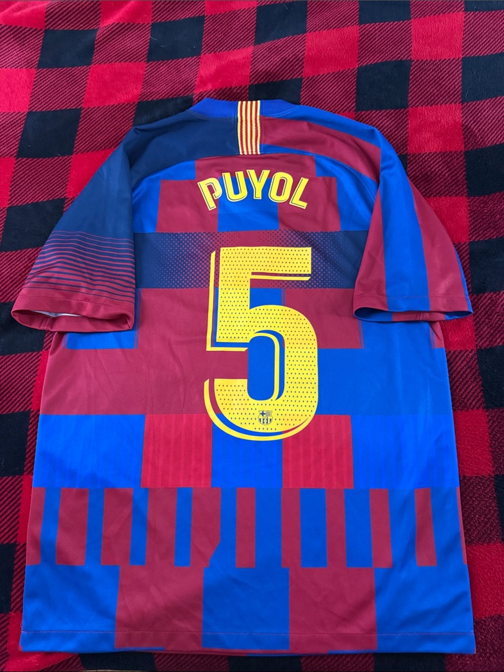 RARE FC Barcelona #5 Carles Puyol 2018-19 Nike Training Jersey